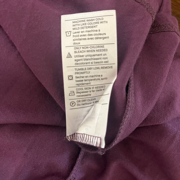 Vince Mock Neck Long Sleeve Mini Dress Purple Size Small - Picture 6 of 8